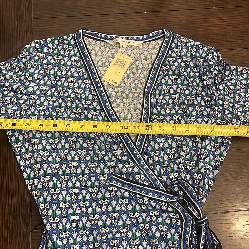 NWT MAX STUDIO WRAP DRESS - Picture 9 of 9